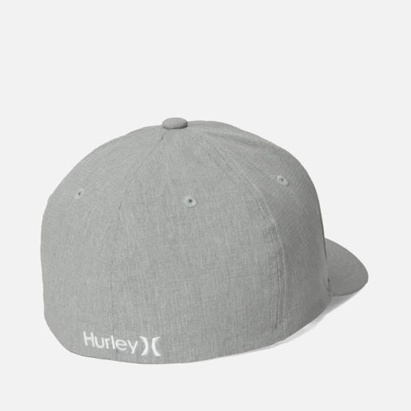 Hurley Men’s Phantom Resist Lightweight Stretch Back Grey Hat Size S/M - Picture 2 of 15